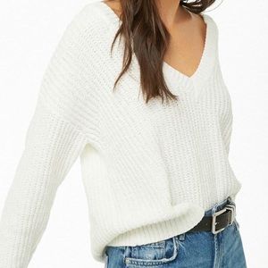 White cozy sweater